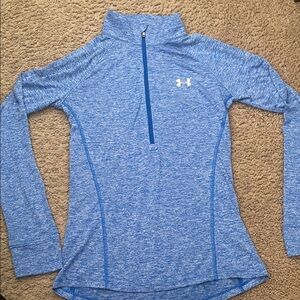 Under Armour Heathered Blue Tech Twist Performance Pullover